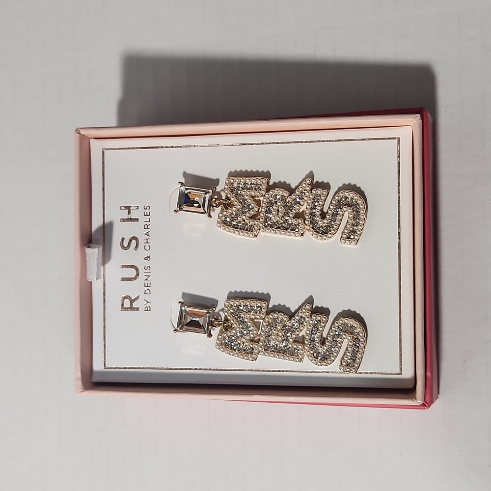 RUSH BRIDE MRS EARRINGS WEDDING FUN EARRINGS